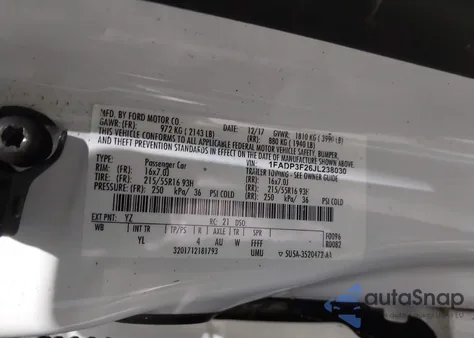 2018 Ford Focus Se from USA, damaged, VIN 1FADP3F26JL238030